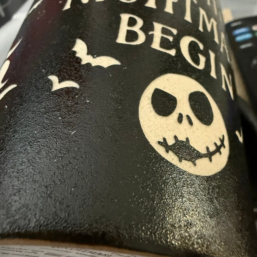 16oz Black Mug Nightmare Before Christmas Jack Skellington Inset Lettering‎ - Picture 11 of 11